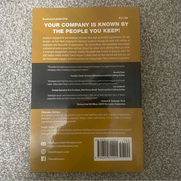 2/$10 Talent Keepers How to Engage and Retain Great People Christopher Mulligan - Picture 2 of 4